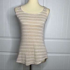 WHBM Striped Sleeveless Top Size Small